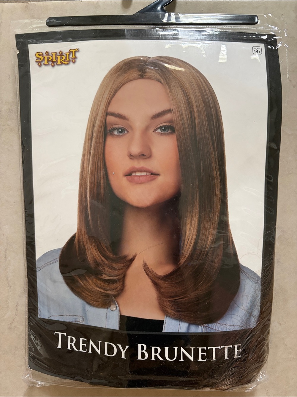 Spirit Trendy Brunette Wig - Light Brown with Subtle Highlights